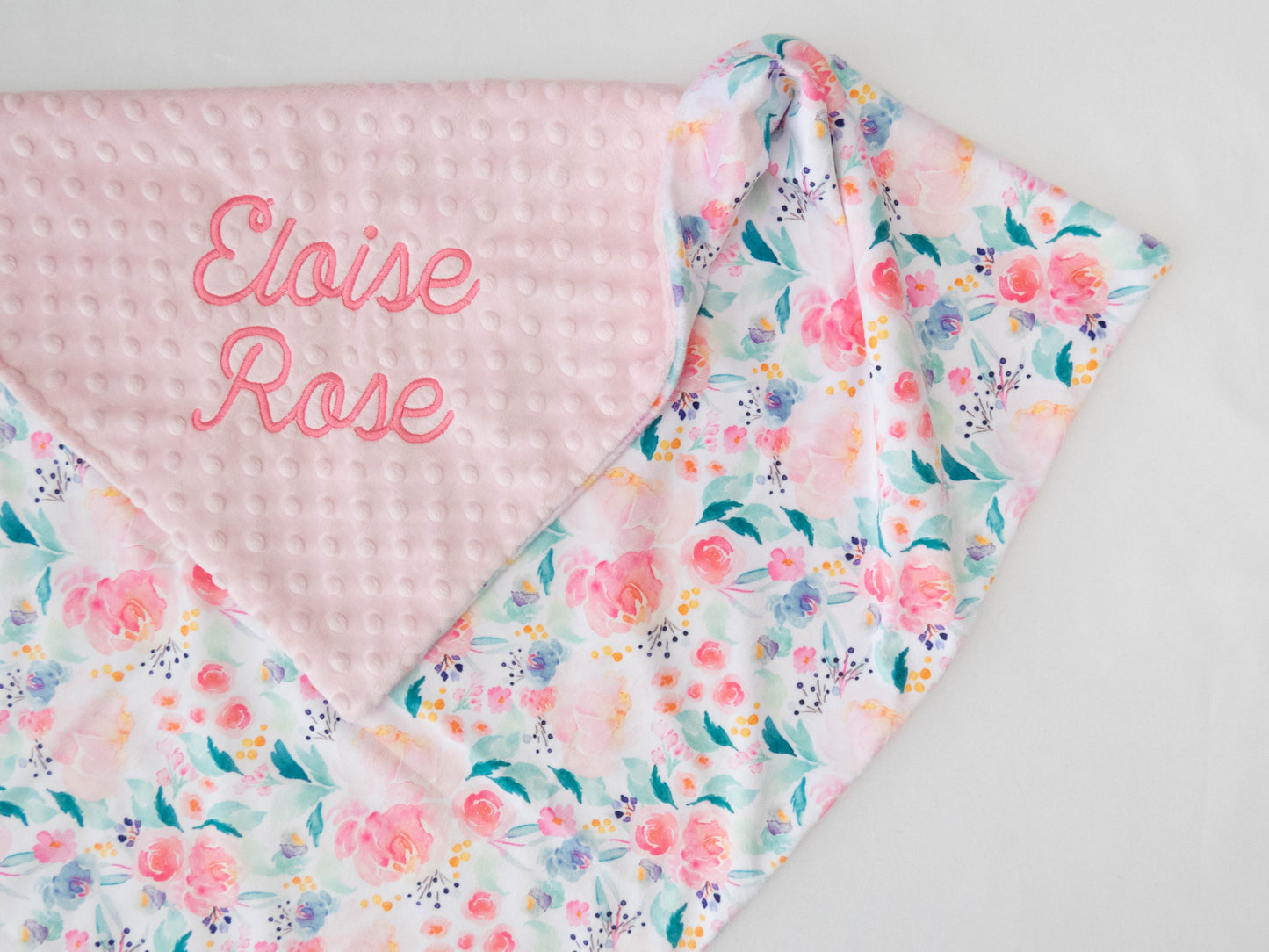 Mermaid Lagoon Floral Baby Blanket