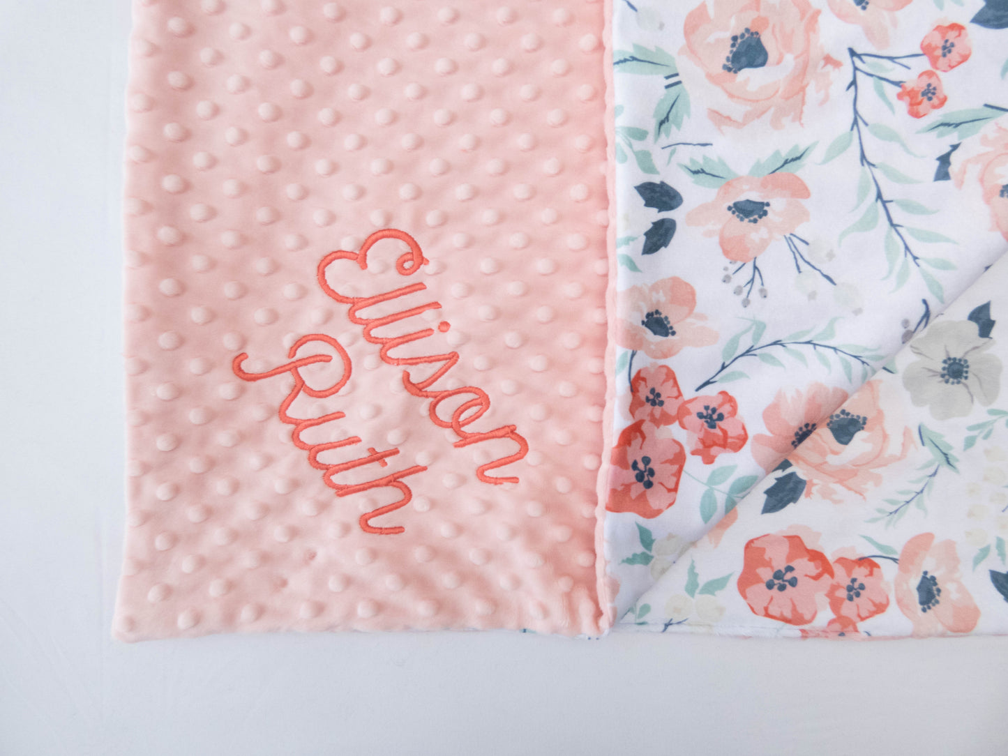 Spring Meadow Floral Baby Blanket