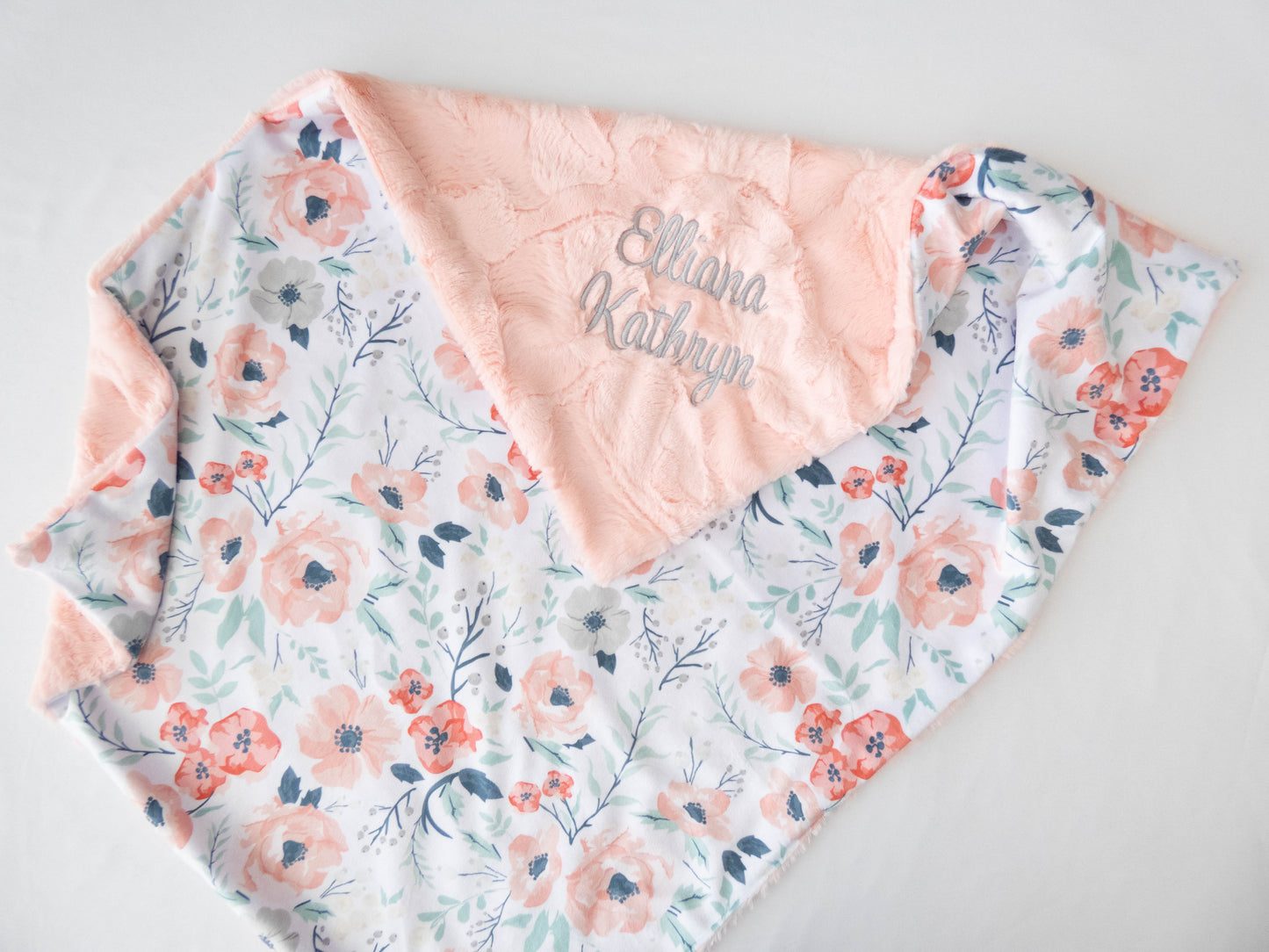 Spring Meadow Floral Baby Blanket