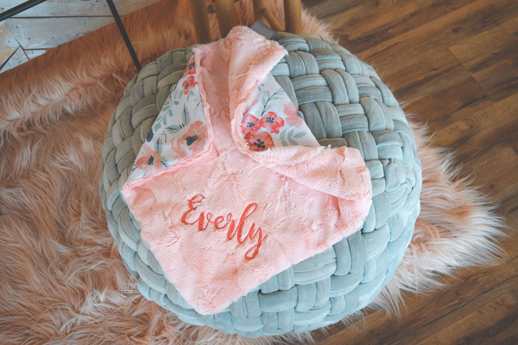 Spring Meadow Floral Baby Blanket
