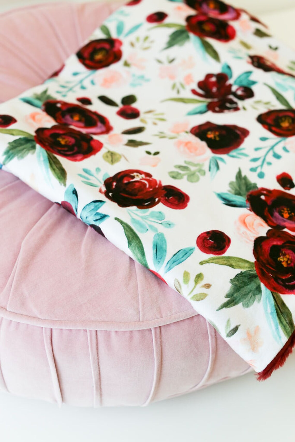 Valentina Rose Floral Baby Blanket