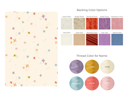 Fairytale Stars Personalized Child Blanket