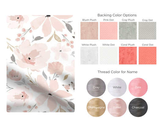 Grace Floral Baby Blanket