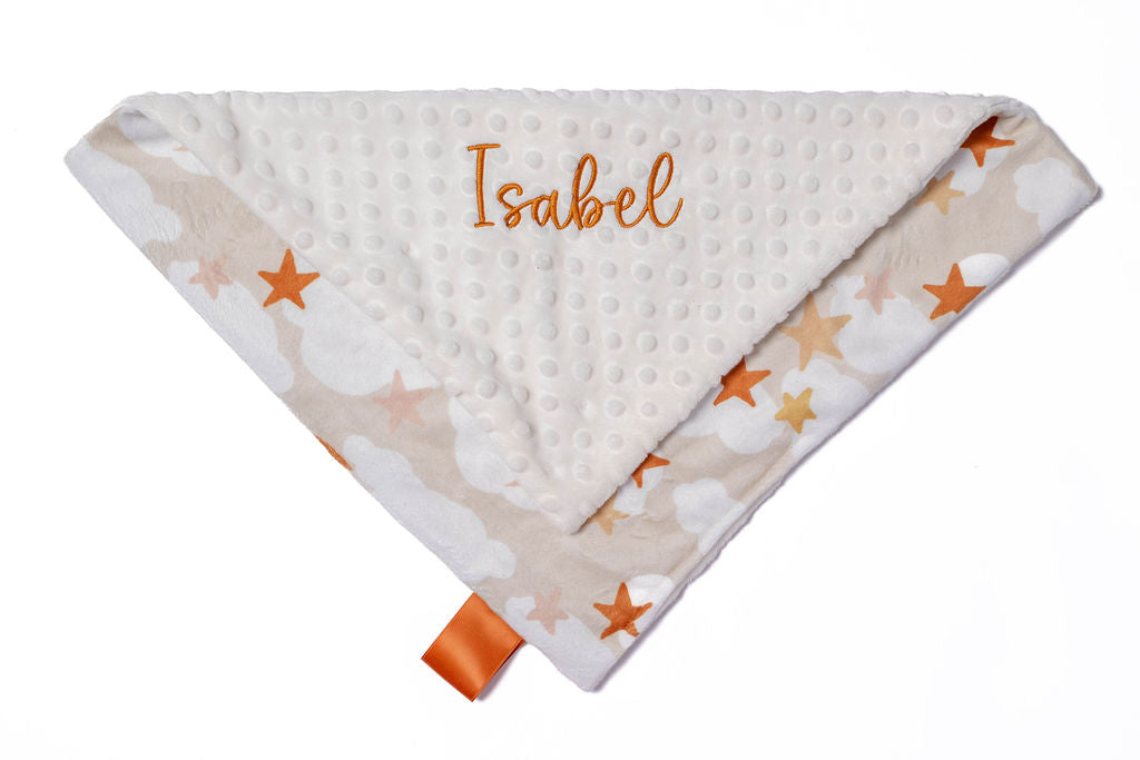 Neutral Stars Personalized Baby Blanket