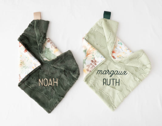 Sage Woodland Forest Animals Lovey Size