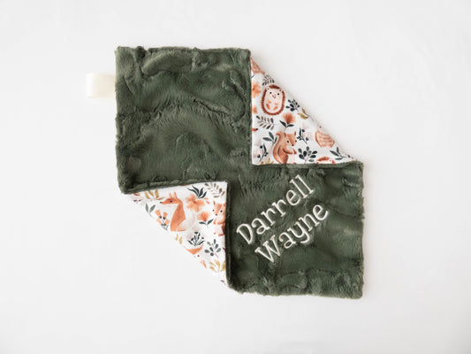 Wild Animal Party Personalized Lovey Size