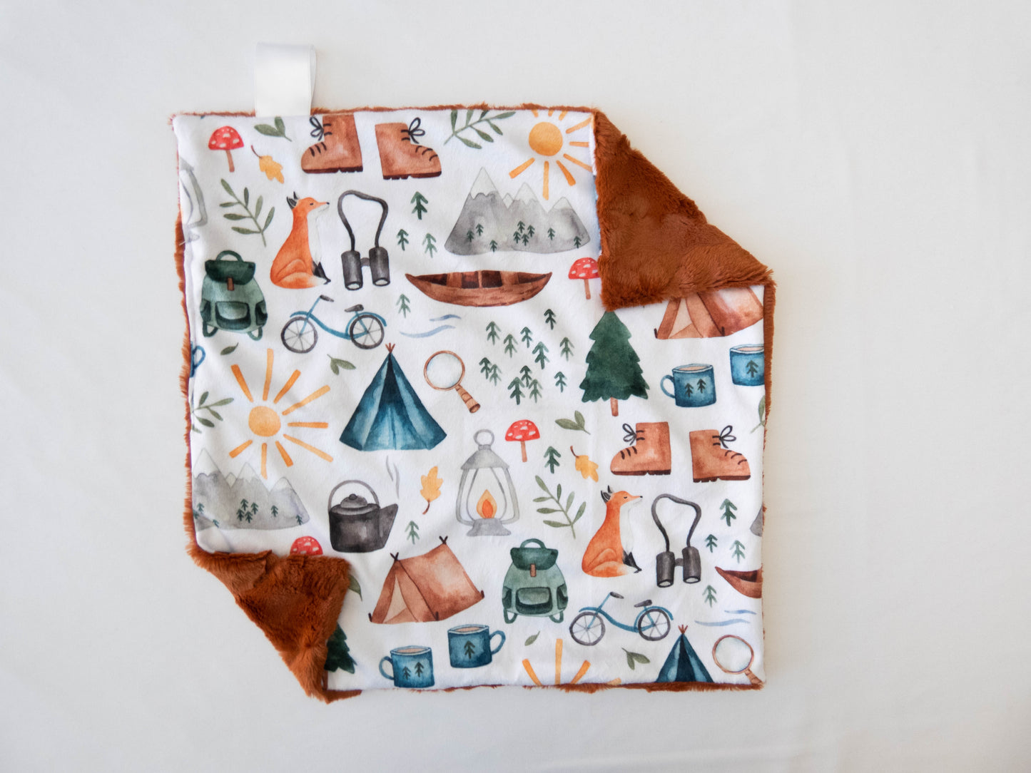 Camping Personalized Baby Blanket