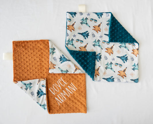 Fighter Jets Personalized Lovey Size