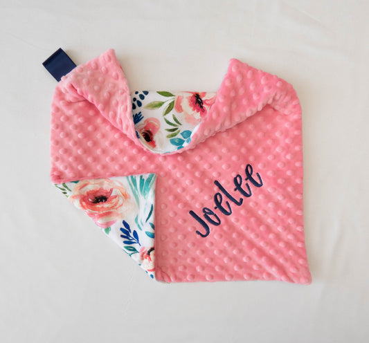 Avaleigh Floral Personalized Lovey Size