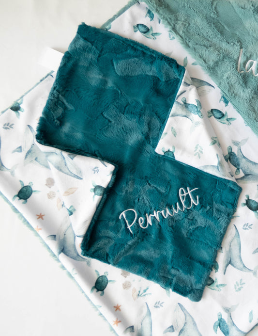 Under The Sea Personalized Lovey Size