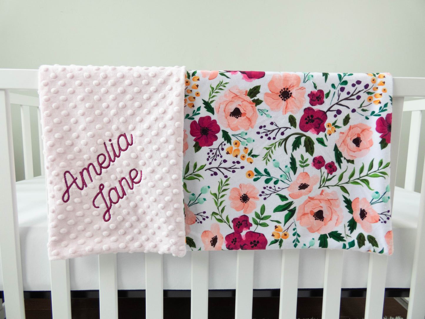 Josie Floral Baby Blanket