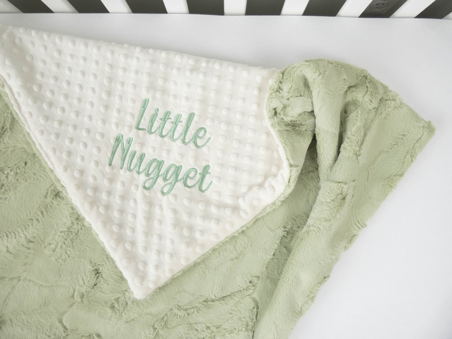 Solid Colors Personalized Baby Blanket