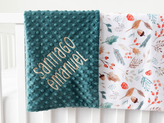 Autumn Forest Personalized Child Blanket