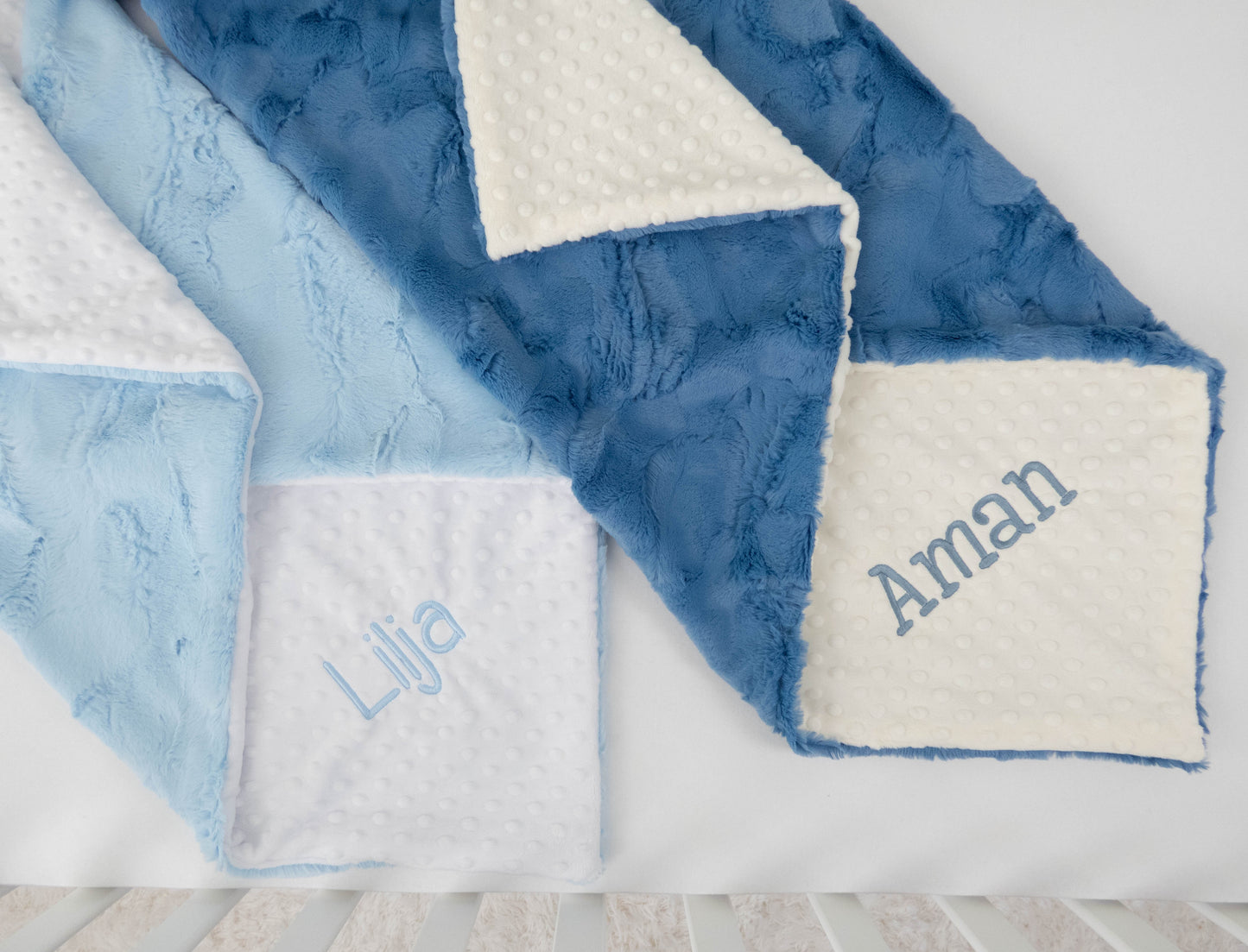 Solid Colors Personalized Baby Blanket