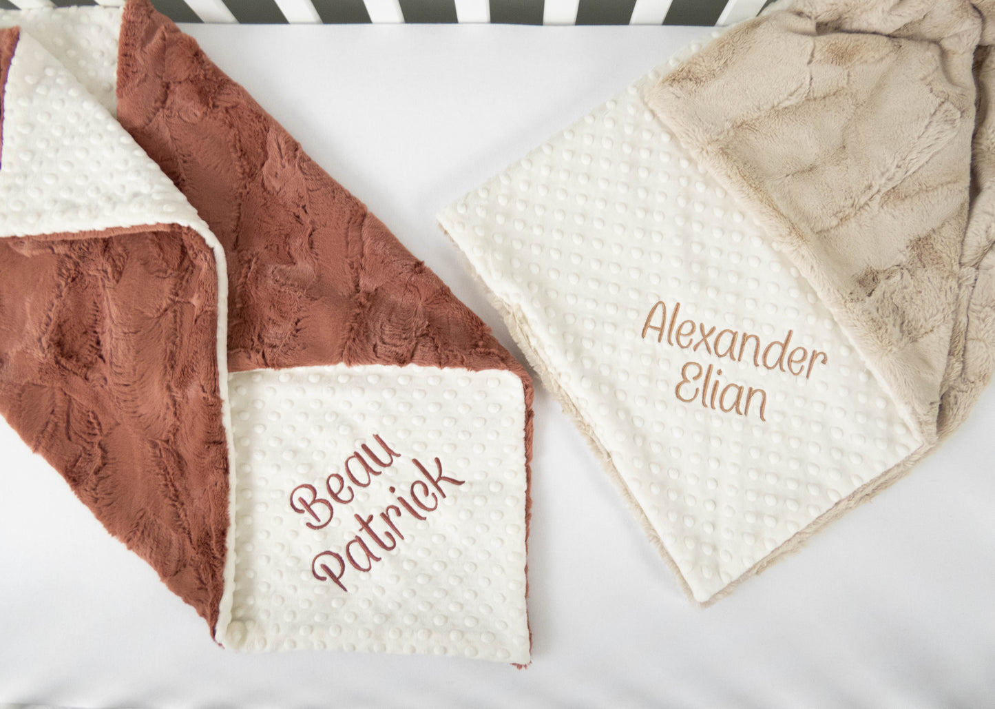 Solid Colors Personalized Baby Blanket