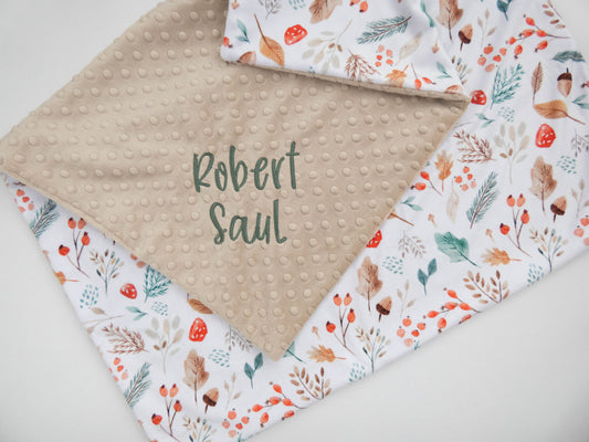 Autumn Forest Personalized Baby Blanket