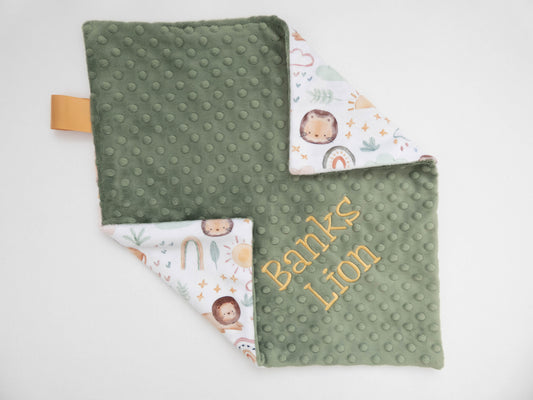 Little Lion Personalized Lovey Size