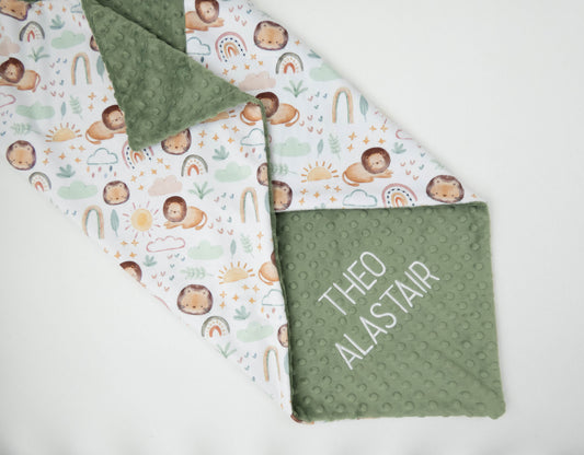 Little Lion Personalized Baby Blanket