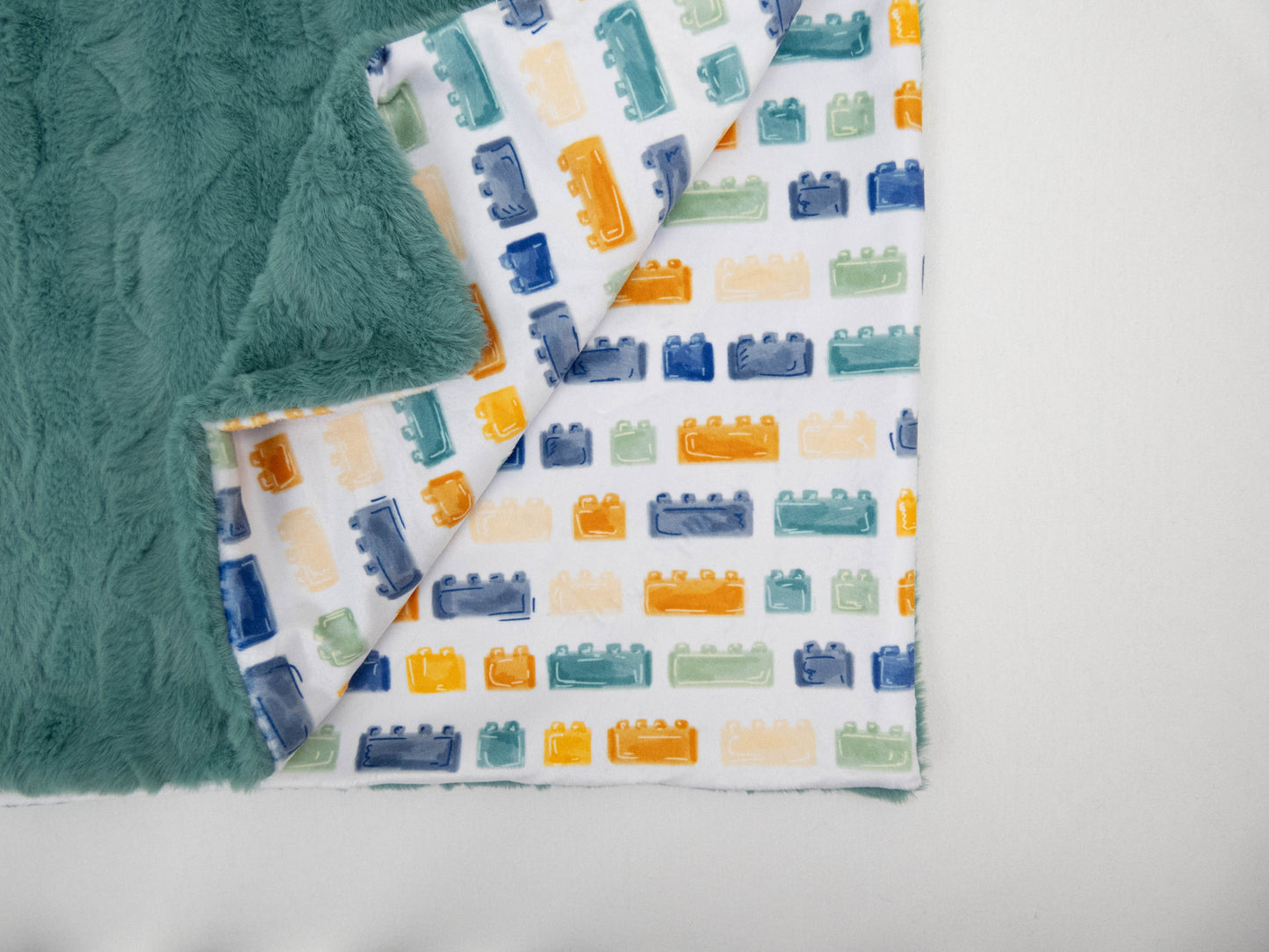 Building Blocks Personalized Baby Blanket