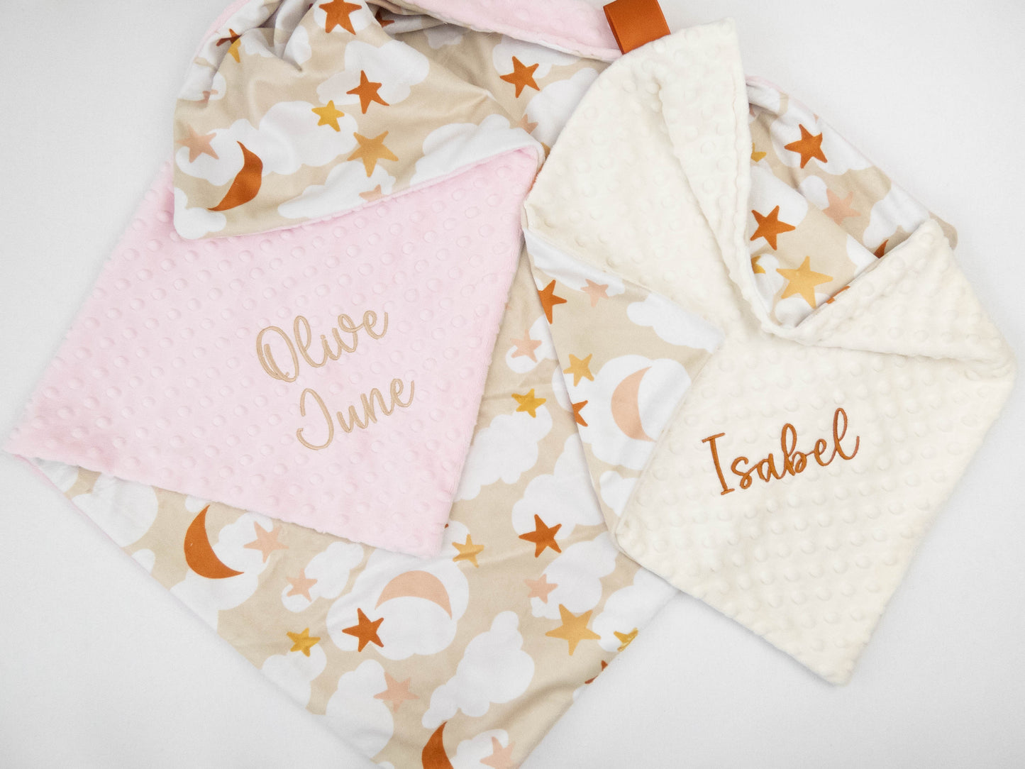 Neutral Stars Personalized Baby Blanket