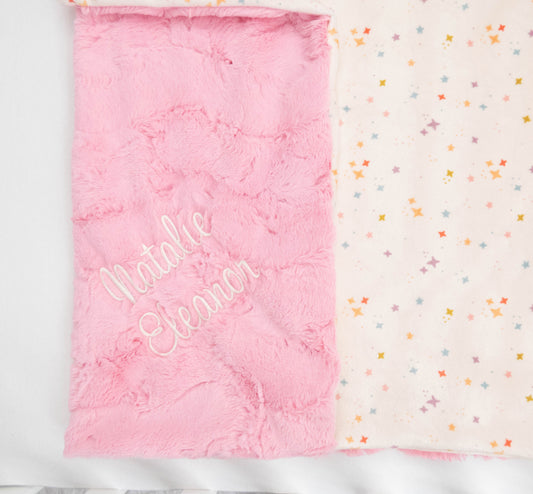Fairytale Stars Personalized Baby Blanket
