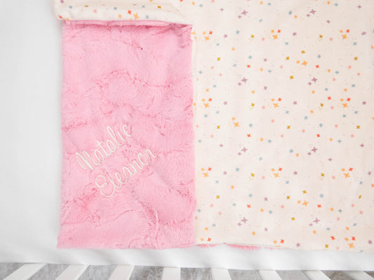 Fairytale Stars Personalized Child Blanket