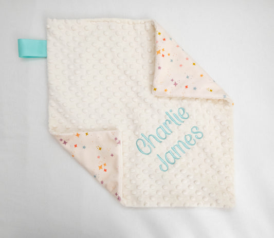 Fairytale Stars Personalized Lovey Size