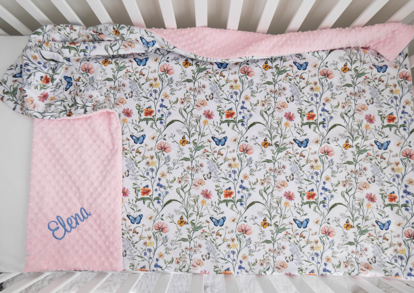 Wildflower Fields Floral Personalized Child Blanket