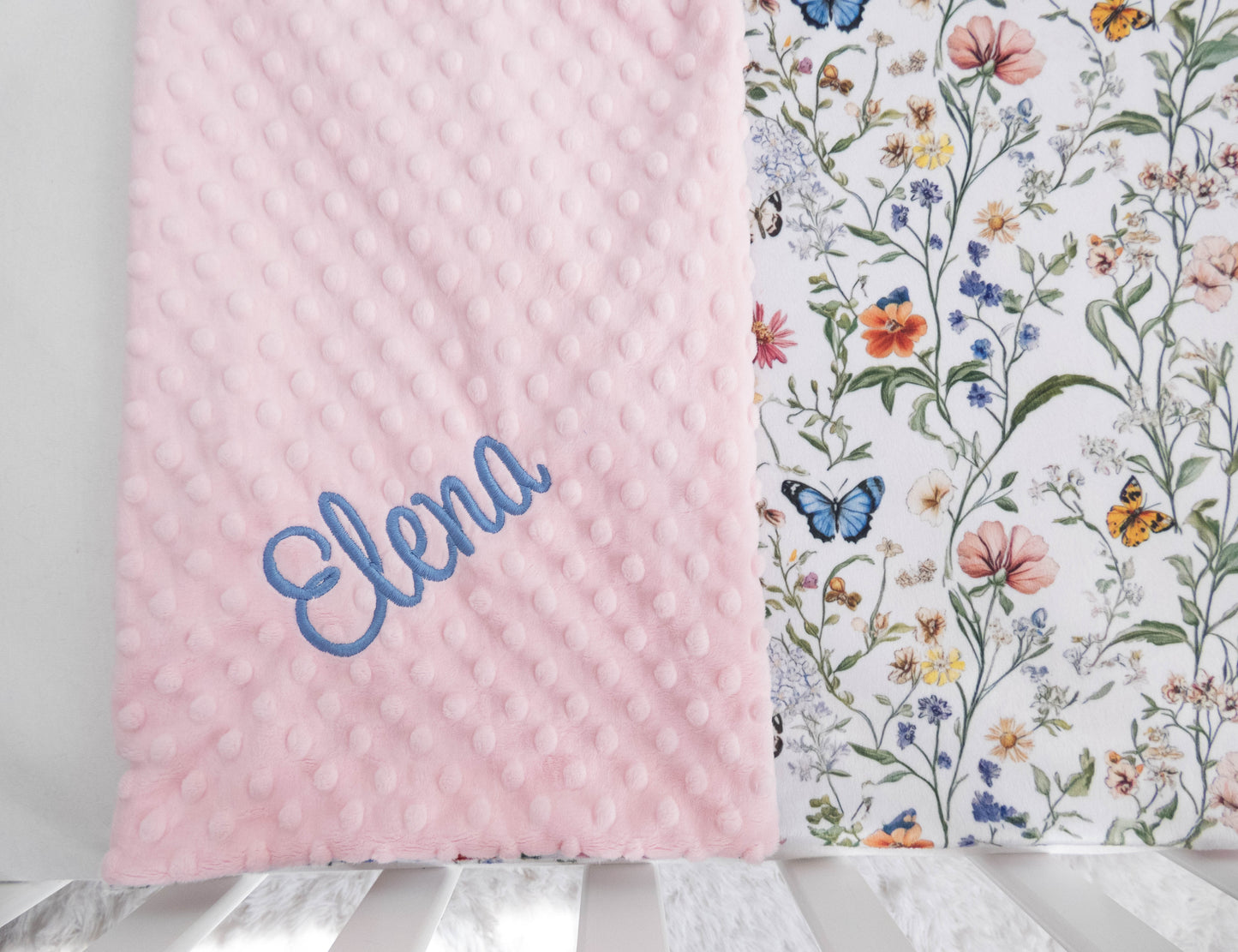Wildflower Fields Floral Personalized Child Blanket