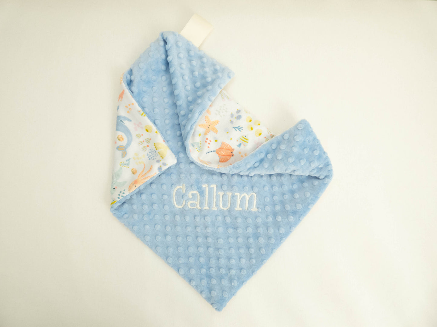 Ocean Friends Personalized Lovey Size