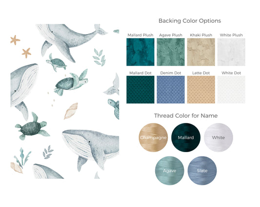 Under The Sea Personalized Baby Blanket