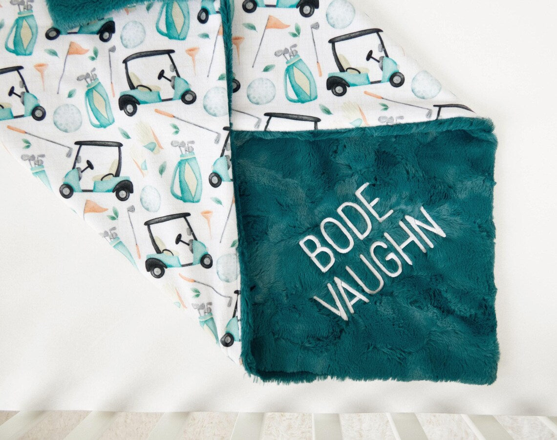 Golf Personalized Blanket Child Size