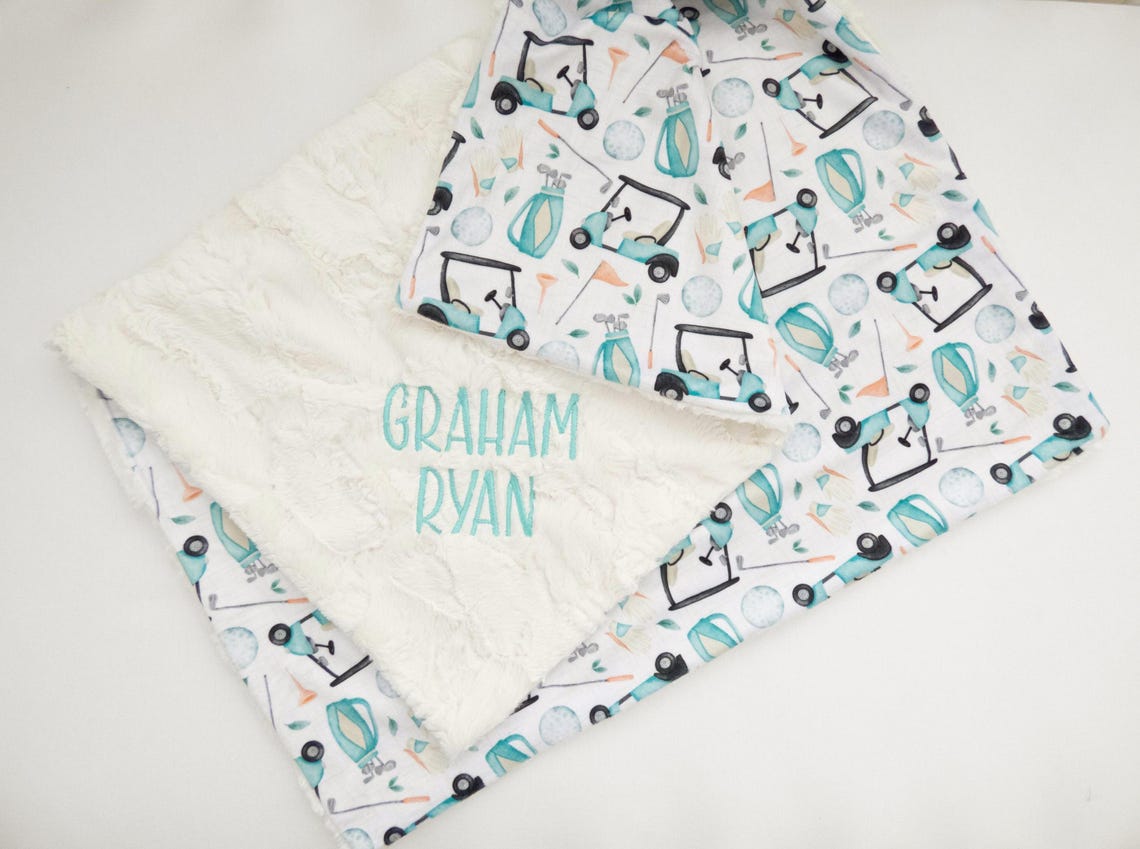 Golf Personalized Blanket Child Size