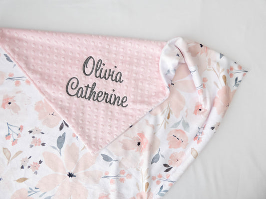 Grace Floral Baby Blanket