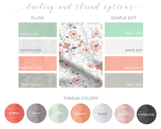 Spring Meadow Floral Baby Blanket