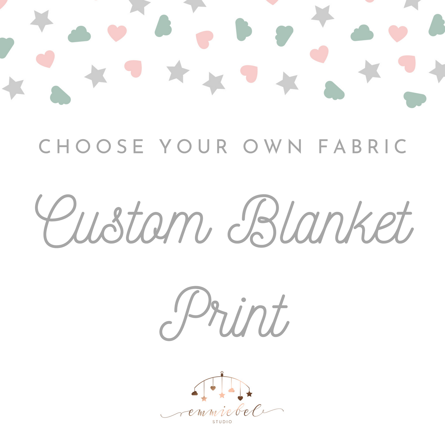 Custom Print Personalized Baby Blanket