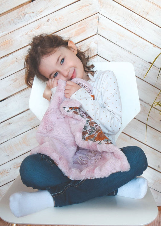 Golden Girl Vintage Floral Baby Blanket